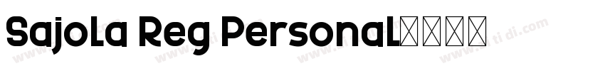 Sajola Reg Personal字体转换